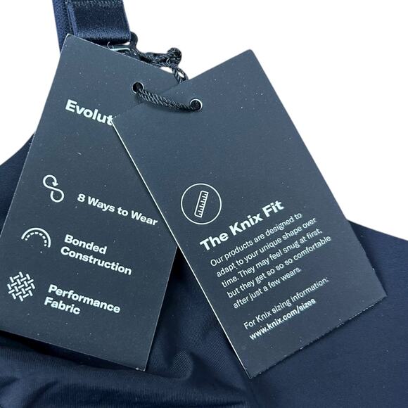 NWT Knix Evolution Bra Size 5 36D 38D 38C 40C Wireless Bralette Black Beige Nude - Picture 6 of 7